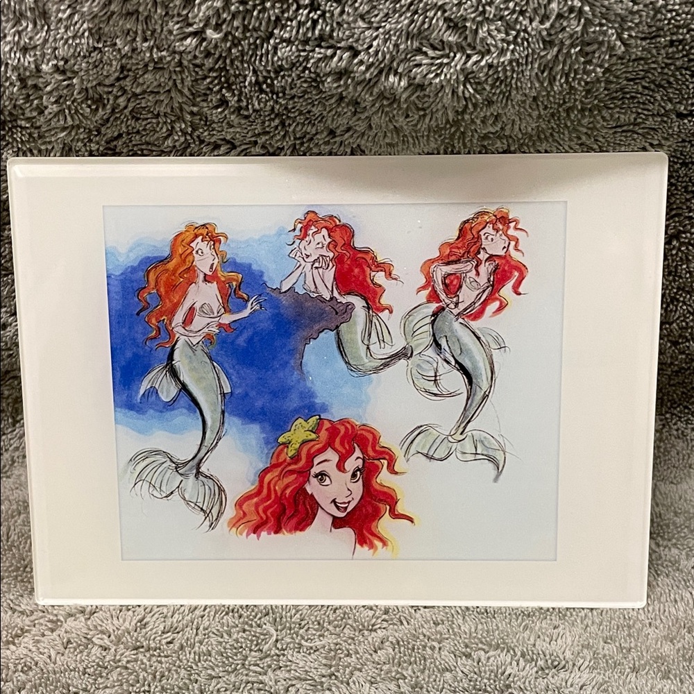Disney Mermaid Art with Red and Blue Hues